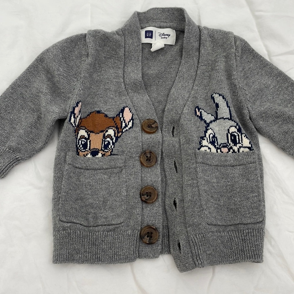 EUC Gap Kids Disney Cardigan 3-6M